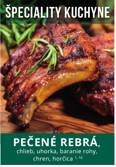 Pečené rebrá – špecialita kuchyne