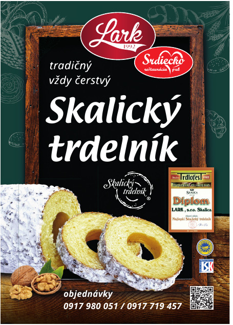Skalický trdelník – ponuka Srdiečka a Lark